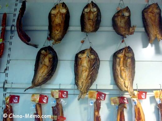 Chuna Huna Preserved Meat in Market