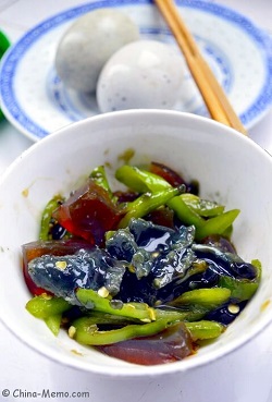 Chinese Century Eggs with Chili