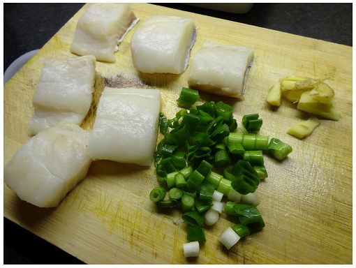 Chinese Microwave Fish and Ingredients.
