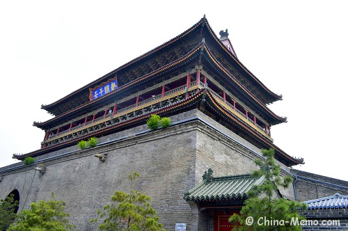 China Xian Drum Tower Right View.
