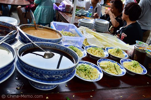 Xian Muslim Street Cold Noodle Stall.