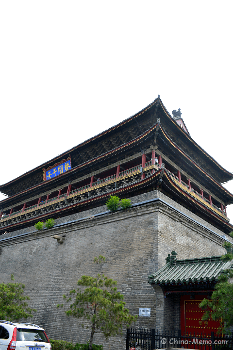 China Xian Drum Tower Right View.